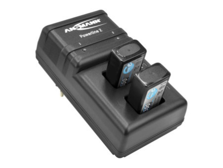 ANSMANN Chargeur intelligent Powerline 2, pour E-bloc 9 V