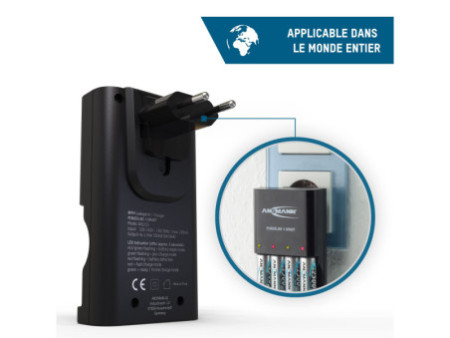 ANSMANN Chargeur intelligent Powerline 4 Smart, noir