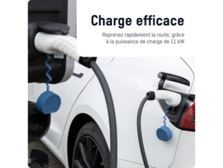 ANSMANN Câble de charge voiture électrique, noir/blanc