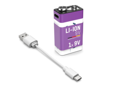 ANSMANN Pile Li-Ion E-Block avec prise USB-C femelle