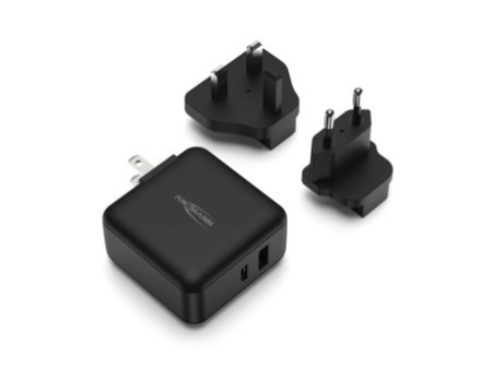 ANSMANN Chargeur de voyage TC230PD, USB-A & USB-C, noir