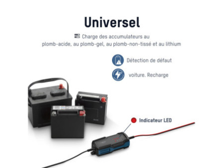 ANSMANN Chargeur de batterie BC, 6-12V/2A, noir/bleu