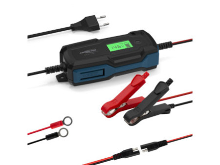 ANSMANN Chargeur de batterie BC, 6-12V/4A, noir/bleu