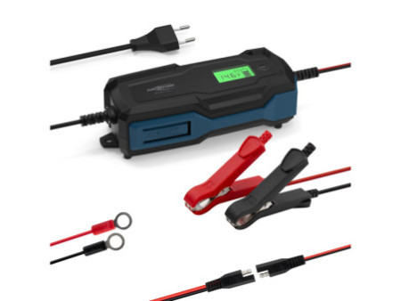 ANSMANN Chargeur de batterie BC, 6-12V/6A, noir/bleu