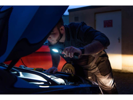ANSMANN Lampe d'atelier à LED IL300R, bleu/noir