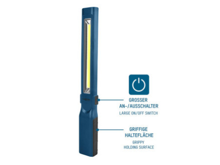 ANSMANN Lampe d'atelier à LED WL450R slim, bleu/noir