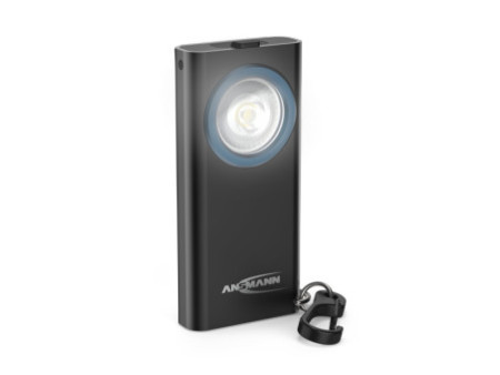 ANSMANN Lampe porte-clés ML400R avec fonction boost, noir