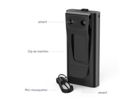 ANSMANN Lampe porte-clés ML400R avec fonction boost, noir