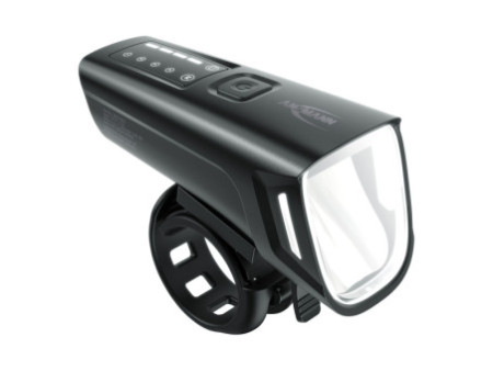 ANSMANN Feu avant LED pour vélo, 100 lux, noir