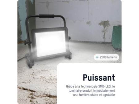 ANSMANN Projecteur à LED LUMINARY BASE FL20W-AC, IP65