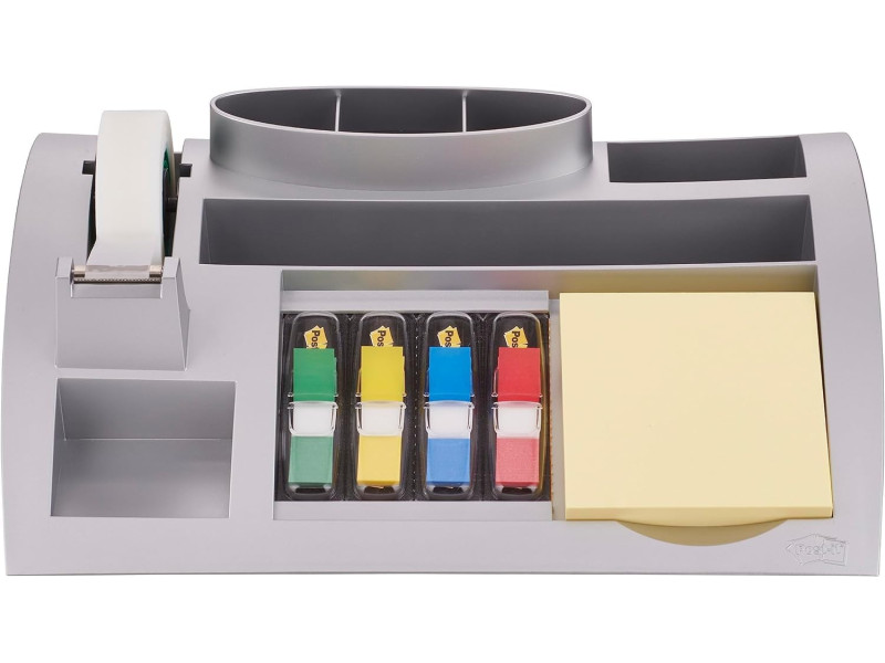 Post-it Organiseur de bureau, argent, équipé