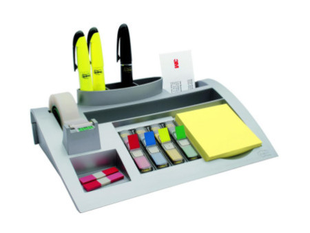 Post-it Organiseur de bureau, argent, équipé