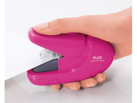PLUS JAPAN Agrafeuse sans agrafe SL-106AB, rose