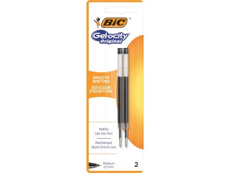 BIC Recharge pour stylo à encre gel, noir