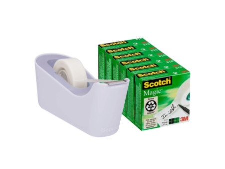 3M Scotch Dévidoir de bureau multipack C18, lavande