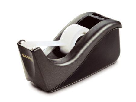 3M Scotch Dévidoir de bureau C60, rabattable, noir