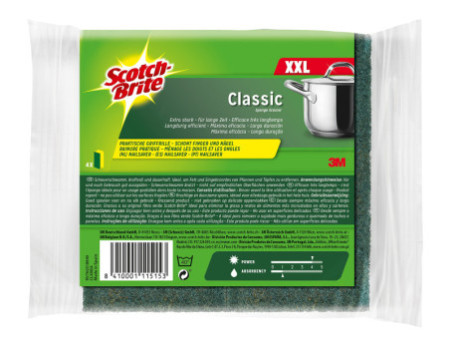 Scotch-Brite Eponge de nettoyage Classic XXL, vert/jaune