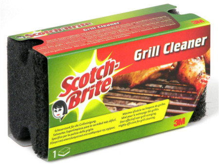Scotch-Brite Eponge de nettoyage pour BBQ, couleur: noir