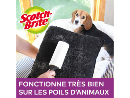 Scotch-Brite Brosse adhésive poils animaux Pet Extra Sticky