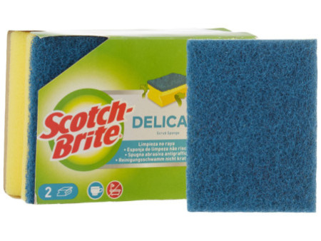 Scotch-Brite Eponge universelle DELICATE, couleur:jaune/bleu