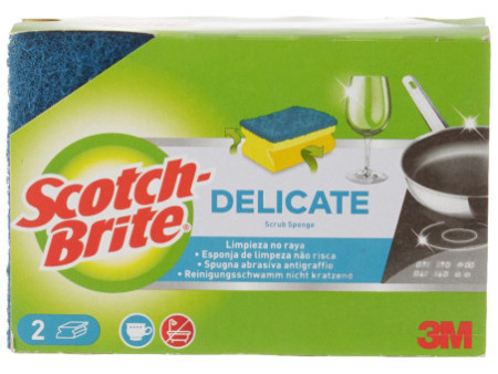 Scotch-Brite Eponge universelle DELICATE, couleur:jaune/bleu