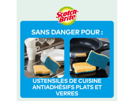 Scotch-Brite Eponge grattante non rayante Delicate