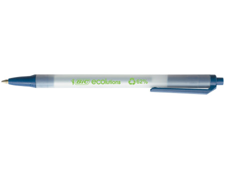 BIC Stylo à bille rétractable ECOlutions Clic Stic, bleu