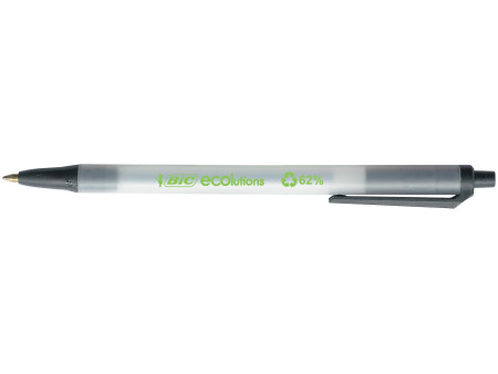 BIC Stylo à bille rétractable ECOlutions Clic Stic, noir