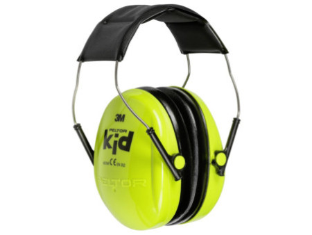 3M Peltor kid Casque anti-bruit H510, vert fluo / noir