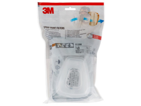3M filtre de rechange pour demi-masque respiratoire 6002C