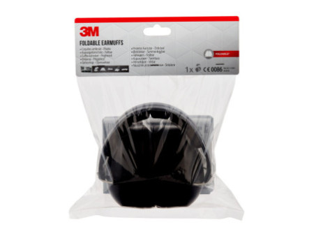 3M Casque anti-bruit 90563E, pliable, noir
