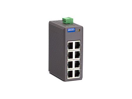 MOXA Unmanaged Industrial Ethernet Switch, 8 ports, EDS-208