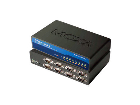 MOXA hub RS-232 avec port USB 2.0,8 ports,desktop, avec bloc