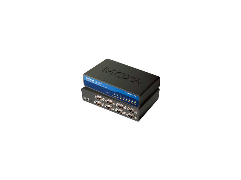 MOXA hub RS-232 avec port USB 2.0,8 ports,desktop, avec bloc