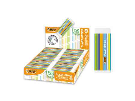 BIC Gomme en plastique Plast-Office, présentoir de table