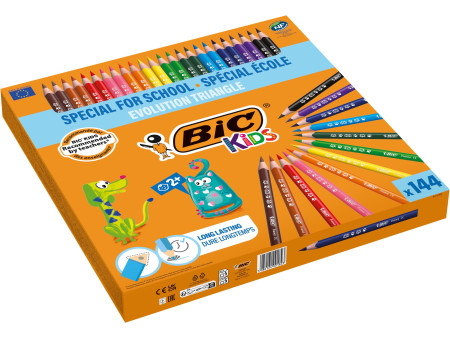 BIC KIDS Crayon de couleur triangulaire Evolution Triangle,