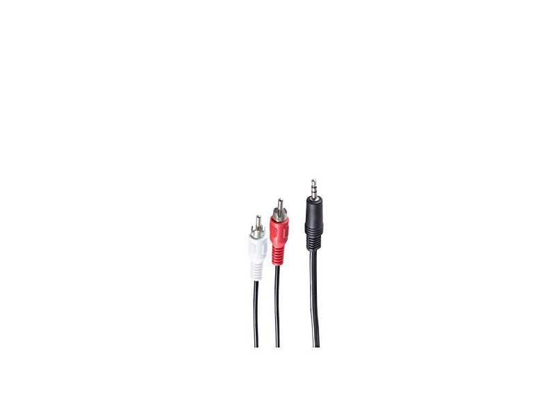 shiverpeaks BASIC-S Câble audio, 2 x cinch mâle - jack