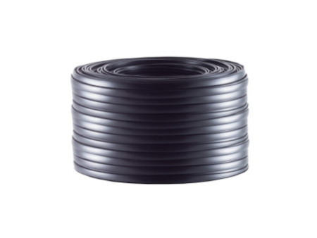 shiverpeaks BASIC-S Câble téléphonique, plat, noir, 100 m