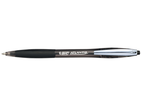 BIC Stylo à bille rétractable Atlantis Soft, noir