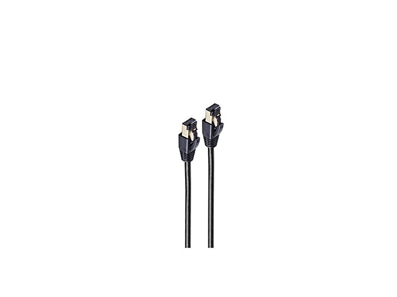 shiverpeaks BASIC-S Câble patch, Cat. 8, F/FTP, 0,25 m, noir