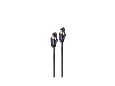 shiverpeaks BASIC-S Câble patch, Cat. 8, F/FTP, 1,0 m, noir