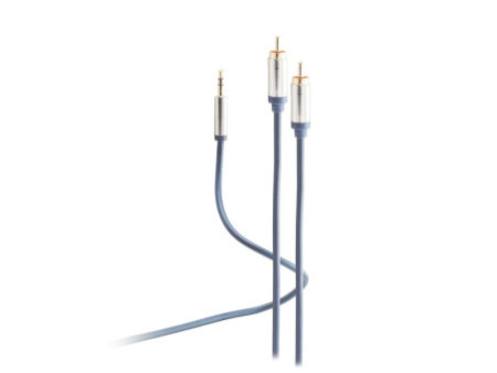 FLEXLINE Cordon audio, 2x fiche RCA - jack 3,5 mm mâle