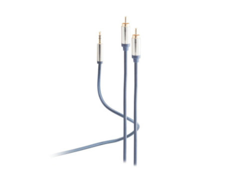 FLEXLINE Cordon audio, 2x fiche RCA - jack 3,5 mm mâle