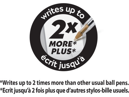 BIC Stylo à bille rétractable M10 clic, VALUE PACK, noir