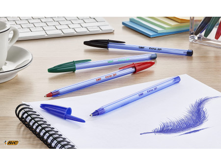 BIC Stylo à bille Cristal Soft, noir