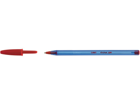 BIC Stylo à bille Cristal Soft, rouge