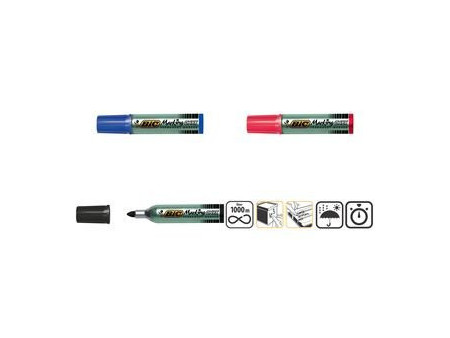 BIC Marqueur permanent Marking Onyx 1482, pointe ogive, bleu