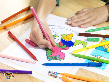 BIC KIDS Feutre Visa, Class Pack de 144 pièces