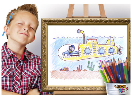 BIC KIDS Crayons de couleur Evolution ecolutions, boîte de
