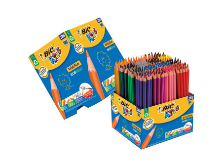 BIC KIDS Crayons de couleur Evolution ecolutions, boîte en